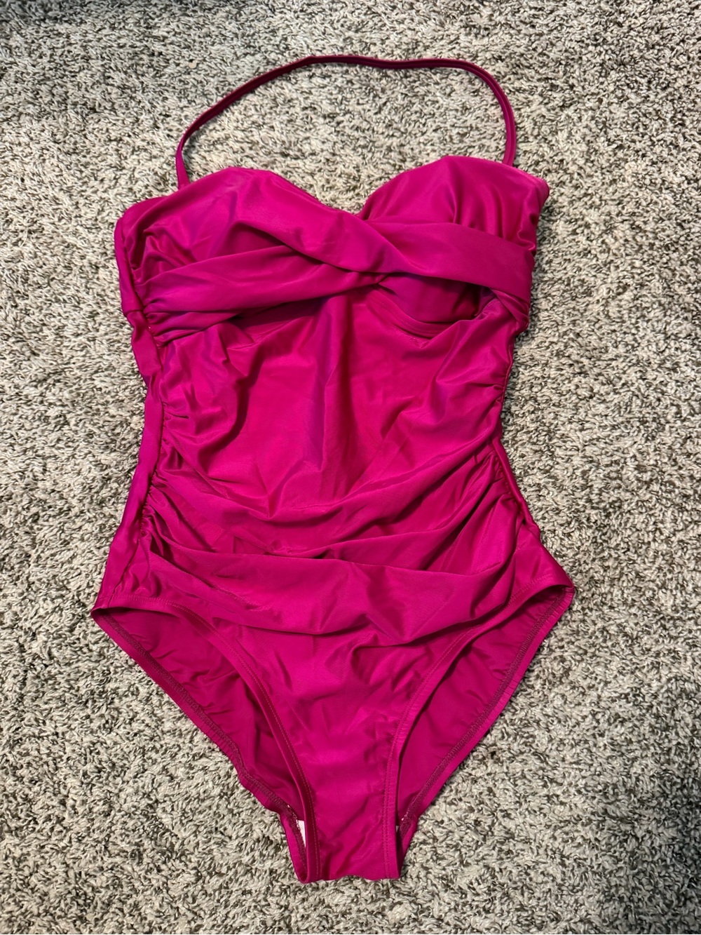 Women’s One Piece Swimsuit in Bright Fuchsia